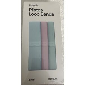 BetterMe Pilates Loop Bands Pastel 3 Bands New Sealed Fitness Yoga Gym Athlete
